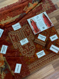 Mohagni – Rust Red Earthy Floral Printed Lawn – 3PC